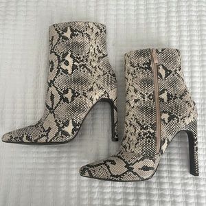 Snake Skin Booties